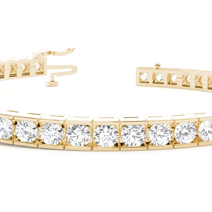 Tennis-Armband in einer Kanalfassung