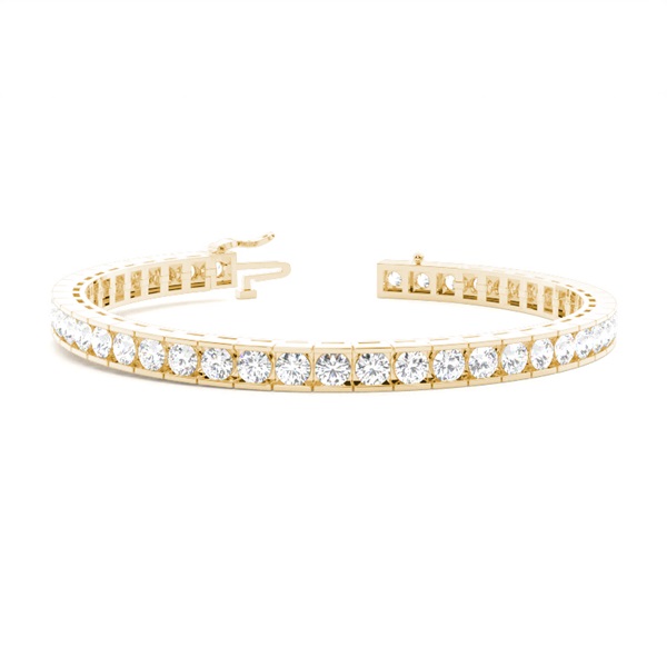 Tennis-Armband in einer Kanalfassung