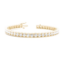 Channel Setting Tennis Bracelet