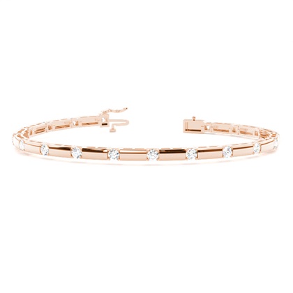 Rose Gold Evening Diamond Bracelets