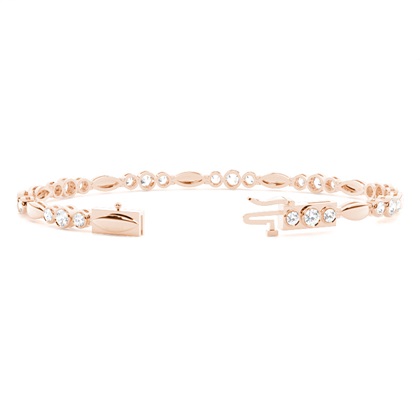 Rose Gold Diamond Bracelets