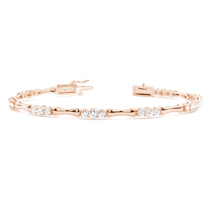 Rose Gold Evening Diamond Bracelets