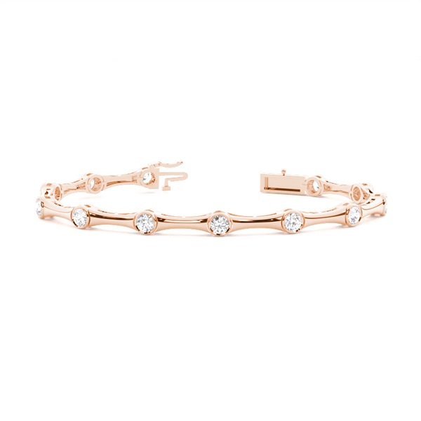 Full Bezel Setting Round Diamond Designer Bracelet