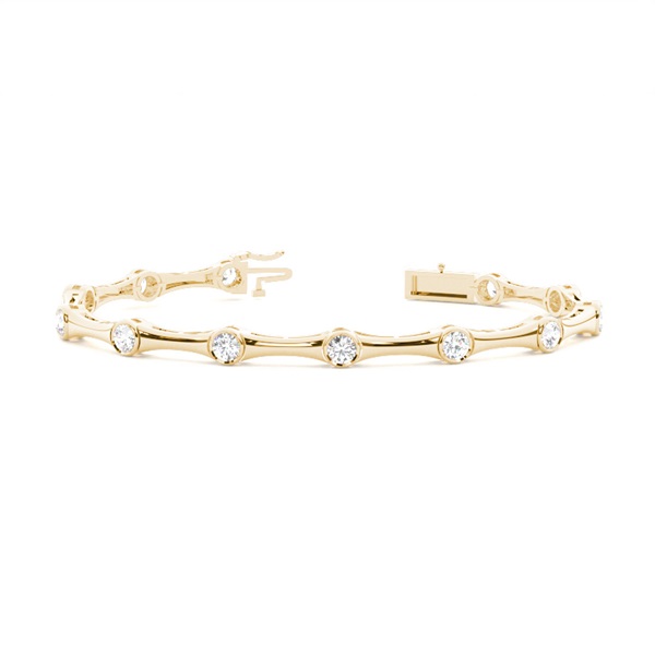 Full Bezel Setting Round Diamond Designer Bracelet