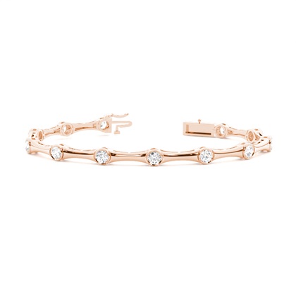 Rose Gold Evening Diamond Bracelets