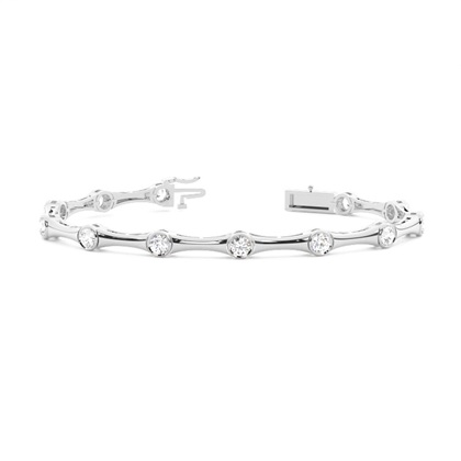 Full Bezel Setting Round Diamond Designer Bracelet