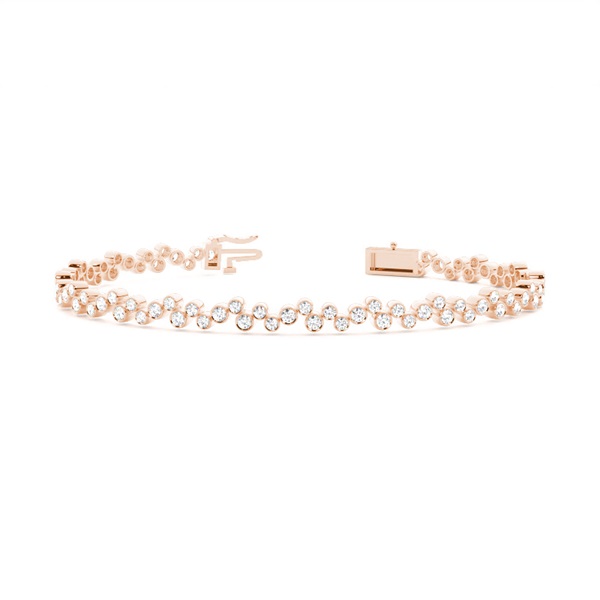 Full Bezel Setting Round Diamond Designer Bracelet
