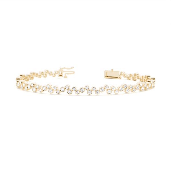 Full Bezel Setting Round Diamond Designer Bracelet