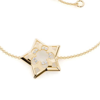 Rundes Petite Diamantarmband in einer Krappenfassung