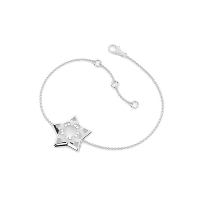 0.05ct. Prong Setting Round Diamond Delicate Bracelet