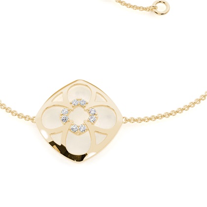 0.10ct. Prong Setting Round Diamond Delicate Bracelet