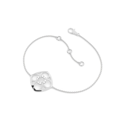 0.10ct. Prong Setting Round Diamond Delicate Bracelet