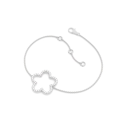 0.20ct. Pave Setting Round Diamond Delicate Bracelet