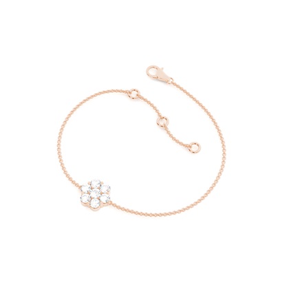 Rose Gold Chain Diamond Bracelets