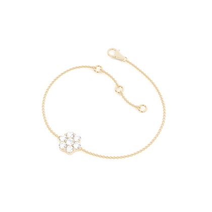 0.50ct. Pressure Setting Round Diamond Delicate Bracelet