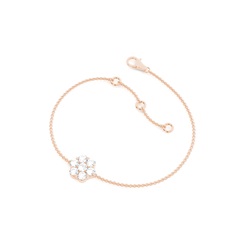 0.50ct. Pressure Setting Round Diamond Delicate Bracelet