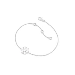 0.50ct. Pressure Setting Round Diamond Delicate Bracelet