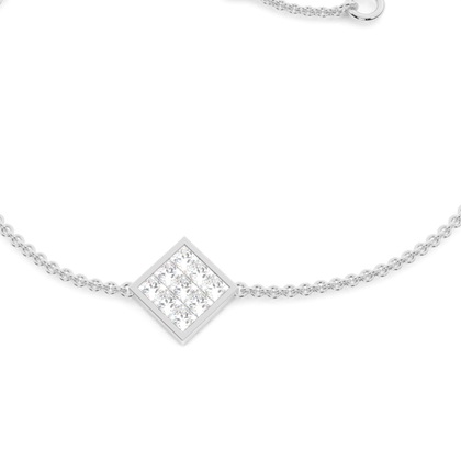 Petite Diamantarmband in einer unsichtbaren Fassung