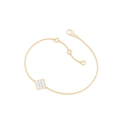 0.20ct. Invisible Setting Princess Diamond Delicate Bracelet