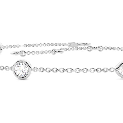 White Gold Chain Bracelets