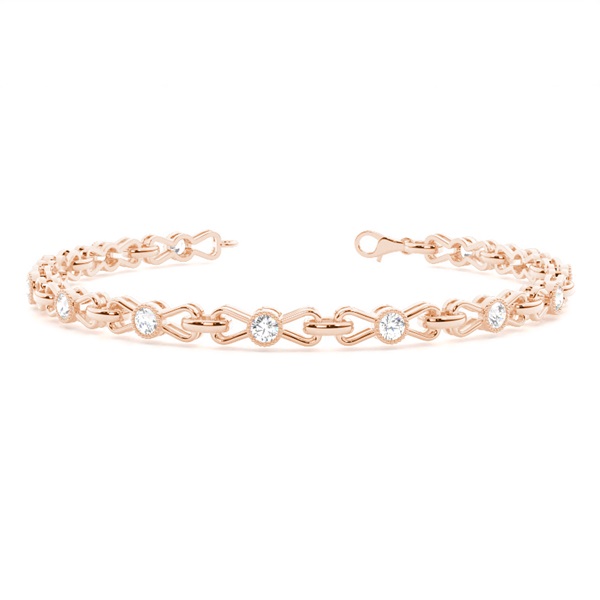 Full Bezel Setting Round Diamond Designer Bracelet