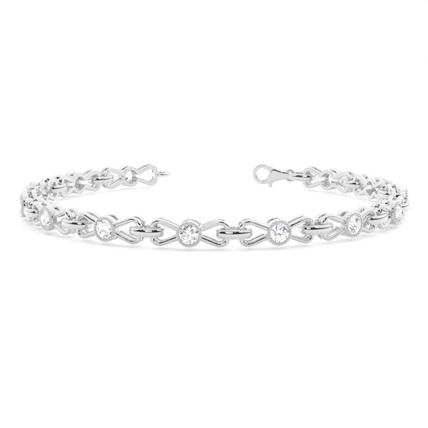 Full Bezel Setting Round Diamond Designer Bracelet