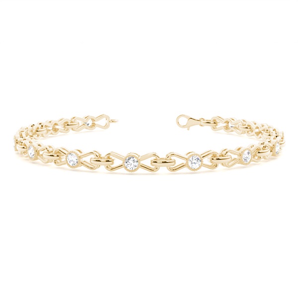 Full Bezel Setting Round Diamond Designer Bracelet