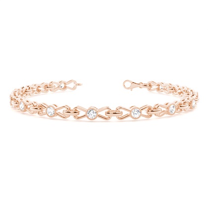 Rose Gold Evening Diamond Bracelets