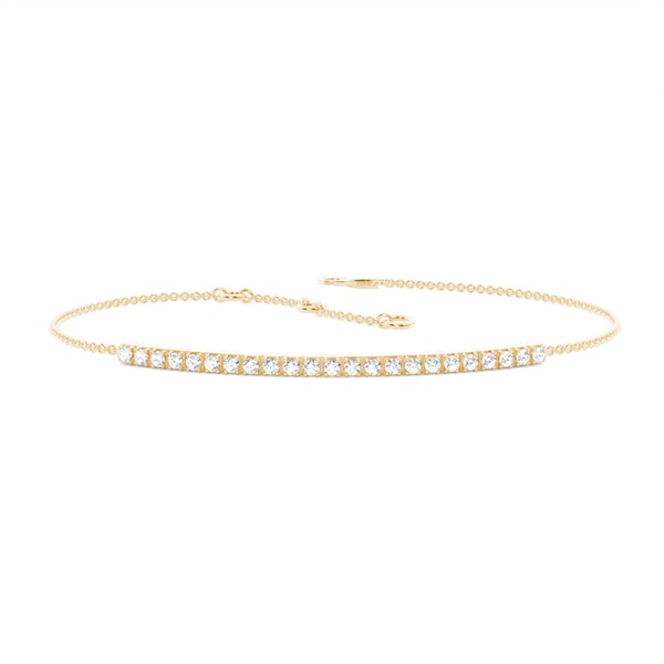 4 Prong Setting Round Diamond Delicate Bracelet