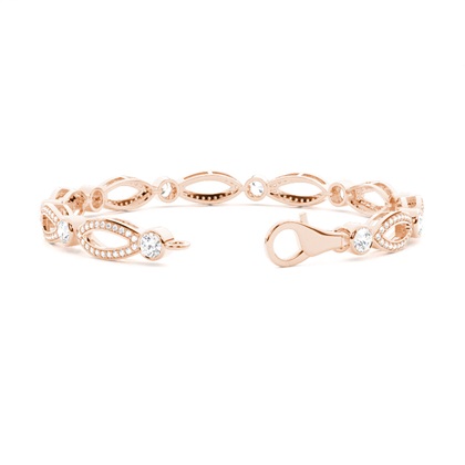 Rose Gold Diamond Bracelets