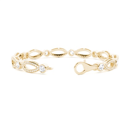 Yellow Gold Diamond Bracelets