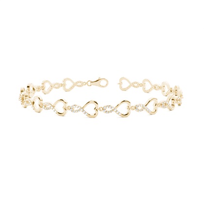 Yellow Gold Evening Diamond Bracelets