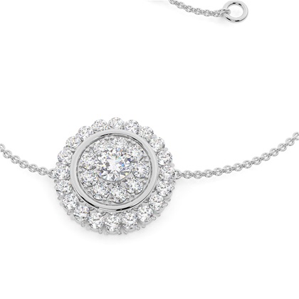 0.50ct. Prong Setting Round Diamond Delicate Bracelet
