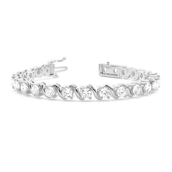 S-Link Round Diamond Tennis Bracelet