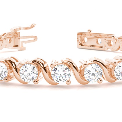 Rotgold Tennis Armbänder