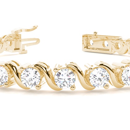 Gelbgold Tennisarmbänder