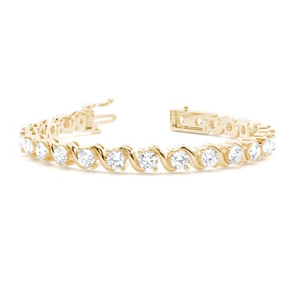 S-Link Round Diamond Tennis Bracelet