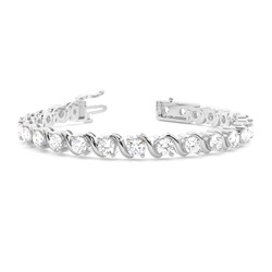 S-link Runde Diamant Tennis Armbänder