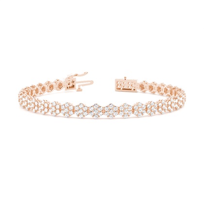 Rose Gold Diamond Tennis Bracelets