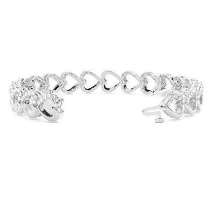 Runde Diamanten pave gefasst in einem designer Armband