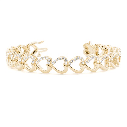 Yellow Gold Evening Diamond Bracelets