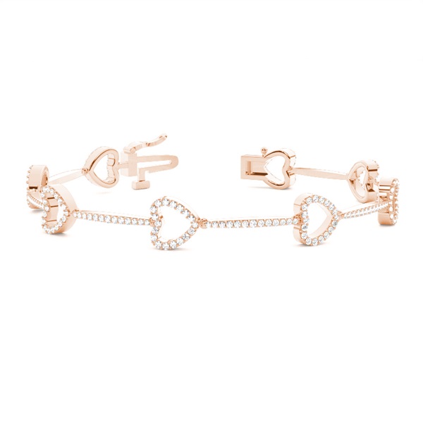 Pave Setting Round Diamond Designer Bracelet