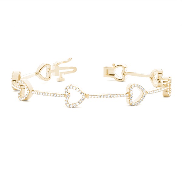 Pave Setting Round Diamond Designer Bracelet