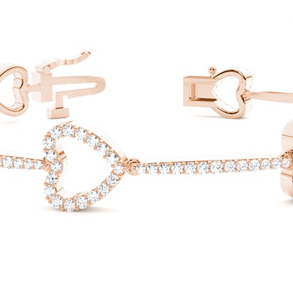 Runde Diamanten pave gefasst in einem designer Armband