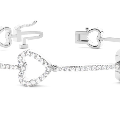 Runde Diamanten pave gefasst in einem designer Armband