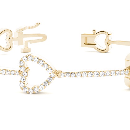 Runde Diamanten pave gefasst in einem designer Armband