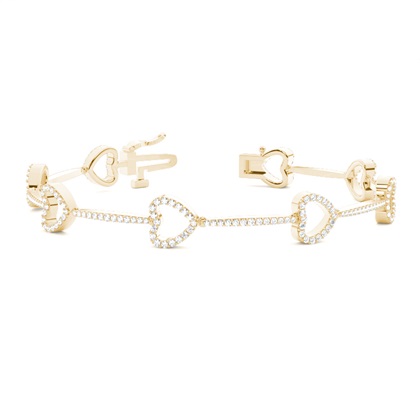 Yellow Gold Evening Diamond Bracelets