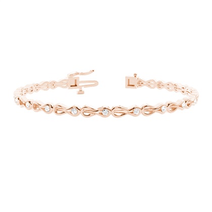 Rose Gold Evening Diamond Bracelets