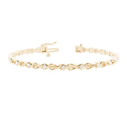 Yellow Gold Evening Diamond Bracelets