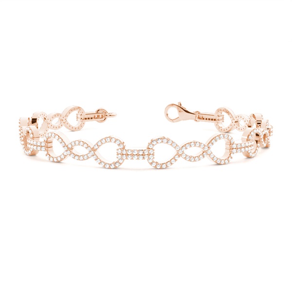 Prong Setting Round Diamond Delicate Bracelet